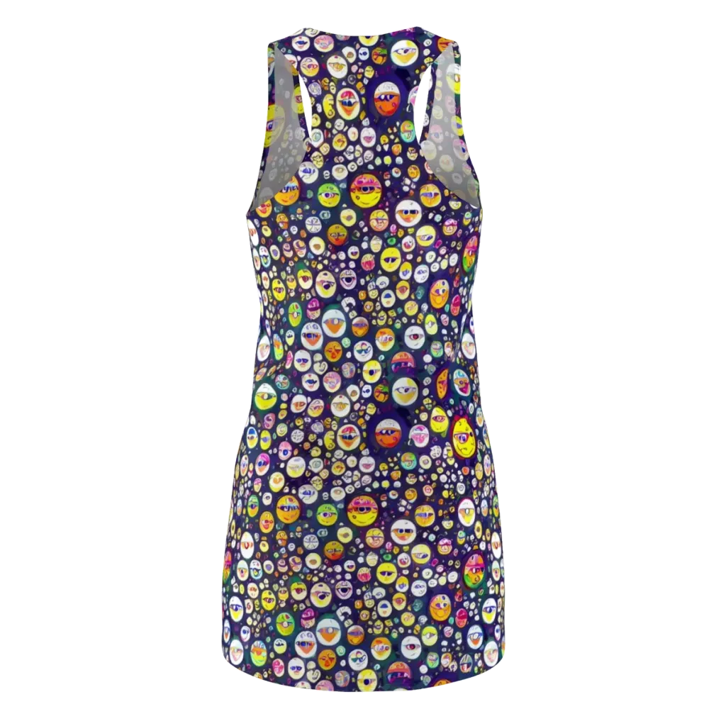 Whimsical Eyescape on Racerback Dress — Back