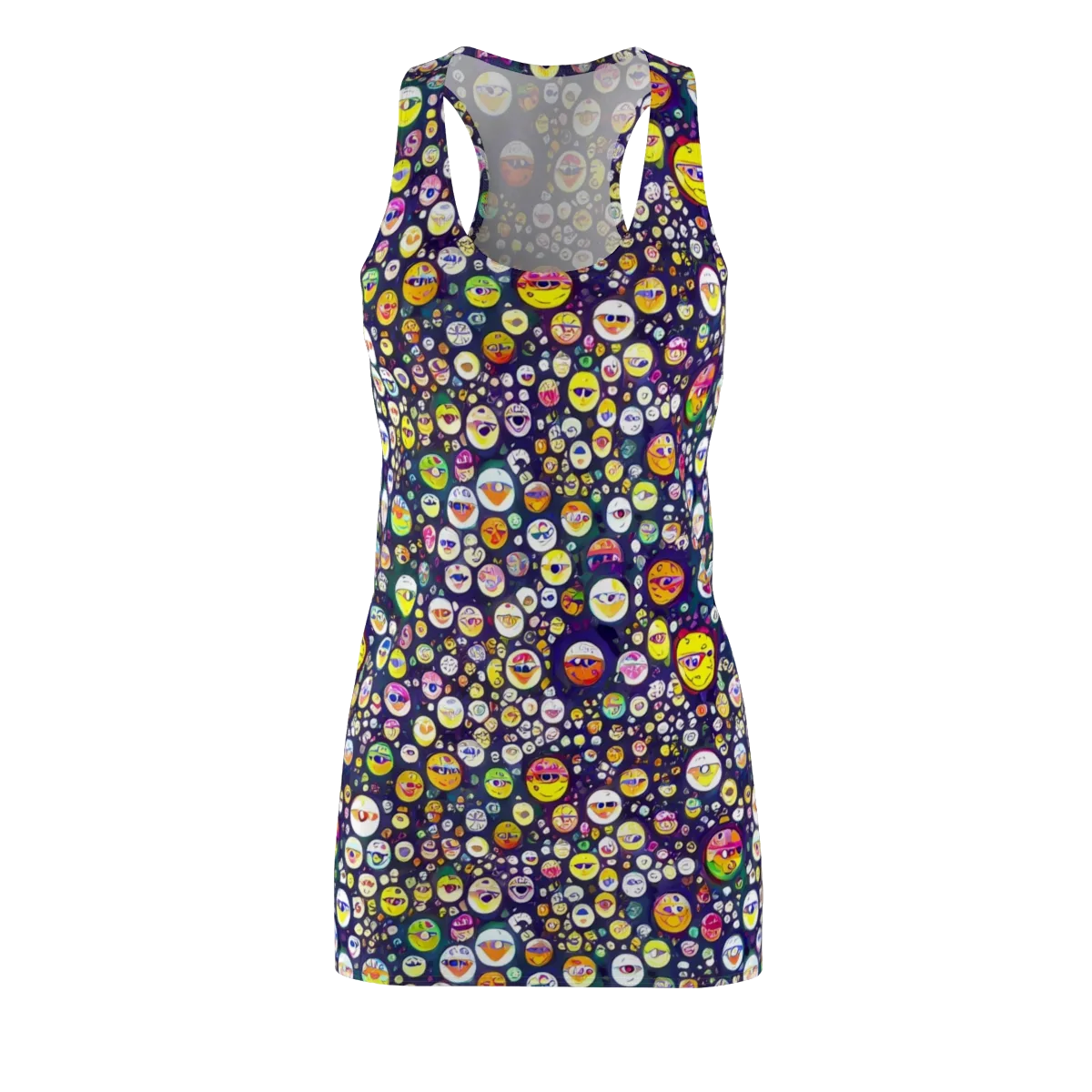 Whimsical Eyescape on Racerback Dress — Front