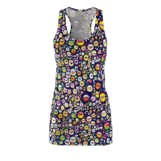 Whimsical Eyescape on a Racerback Dress