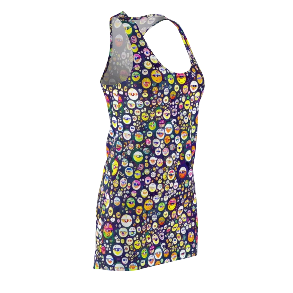 Whimsical Eyescape on Racerback Dress — Front Side