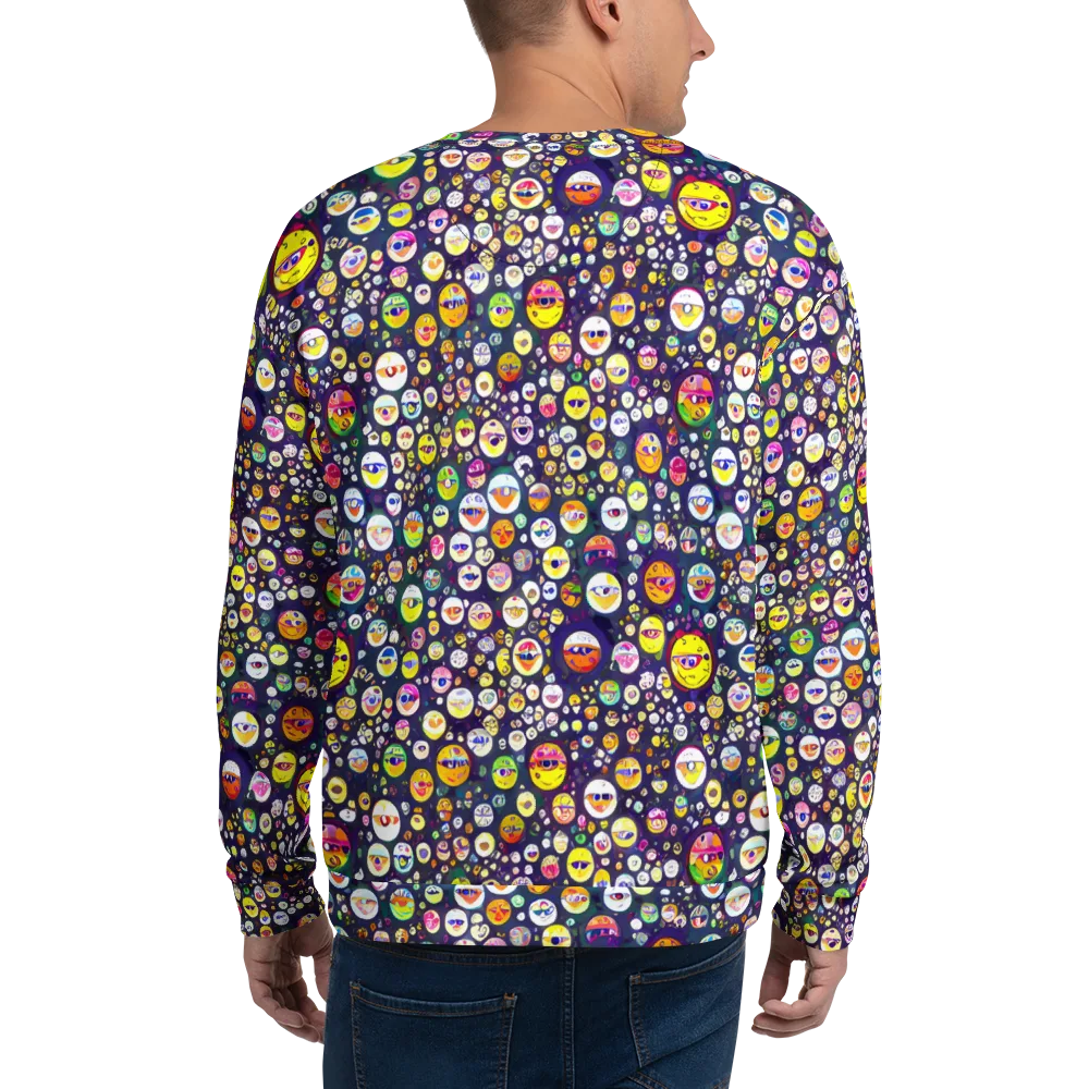 Whimsical Eyescape on Sweatshirt — Back