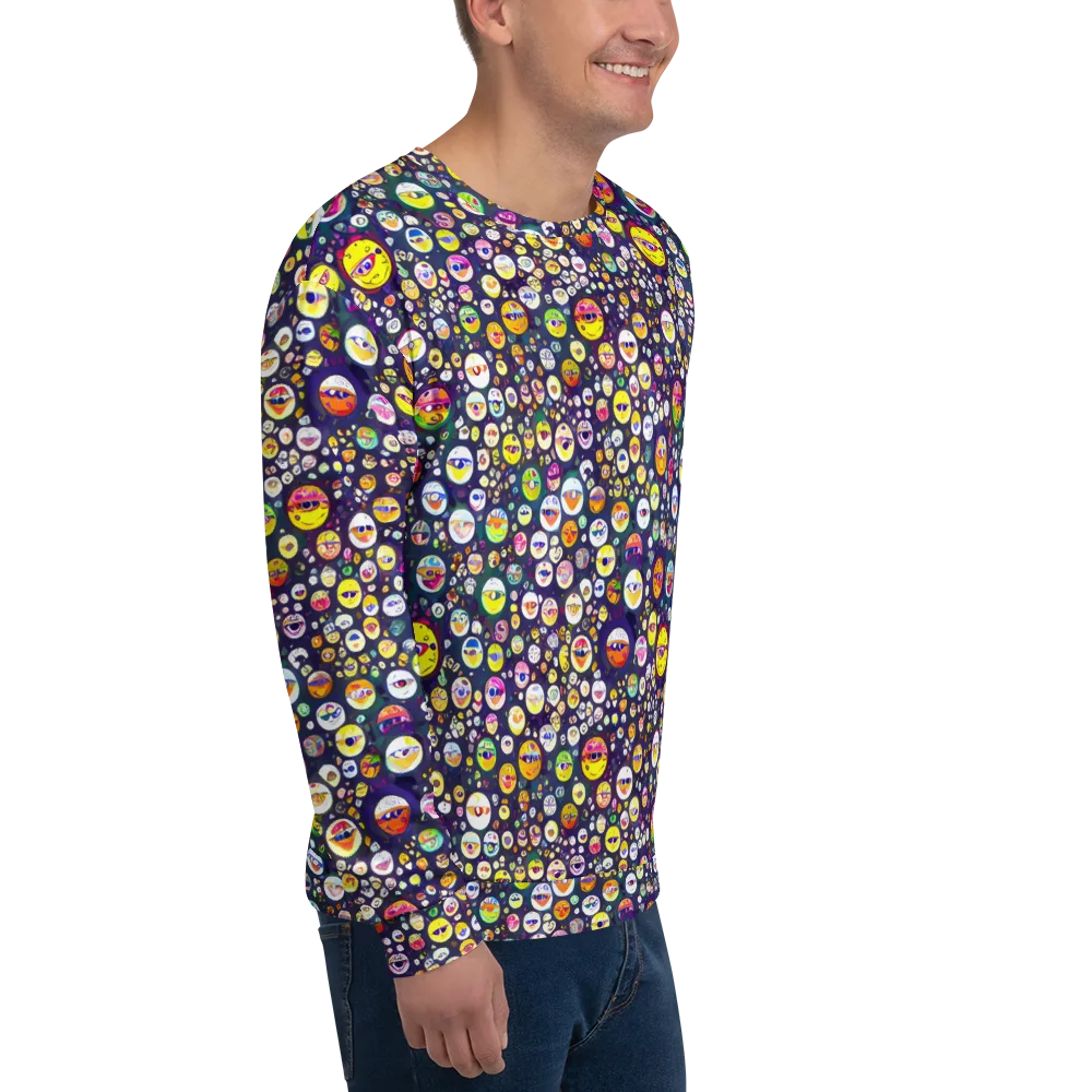 Whimsical Eyescape on Sweatshirt — Right Front