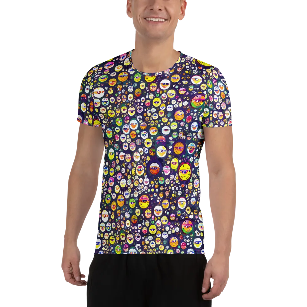 Whimsical Eyescape on Men's Athletic T-Shirt — Front