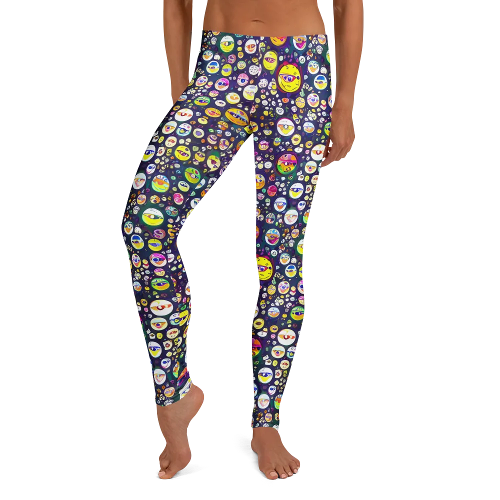 Whimsical Eyescape on Leggings — Front