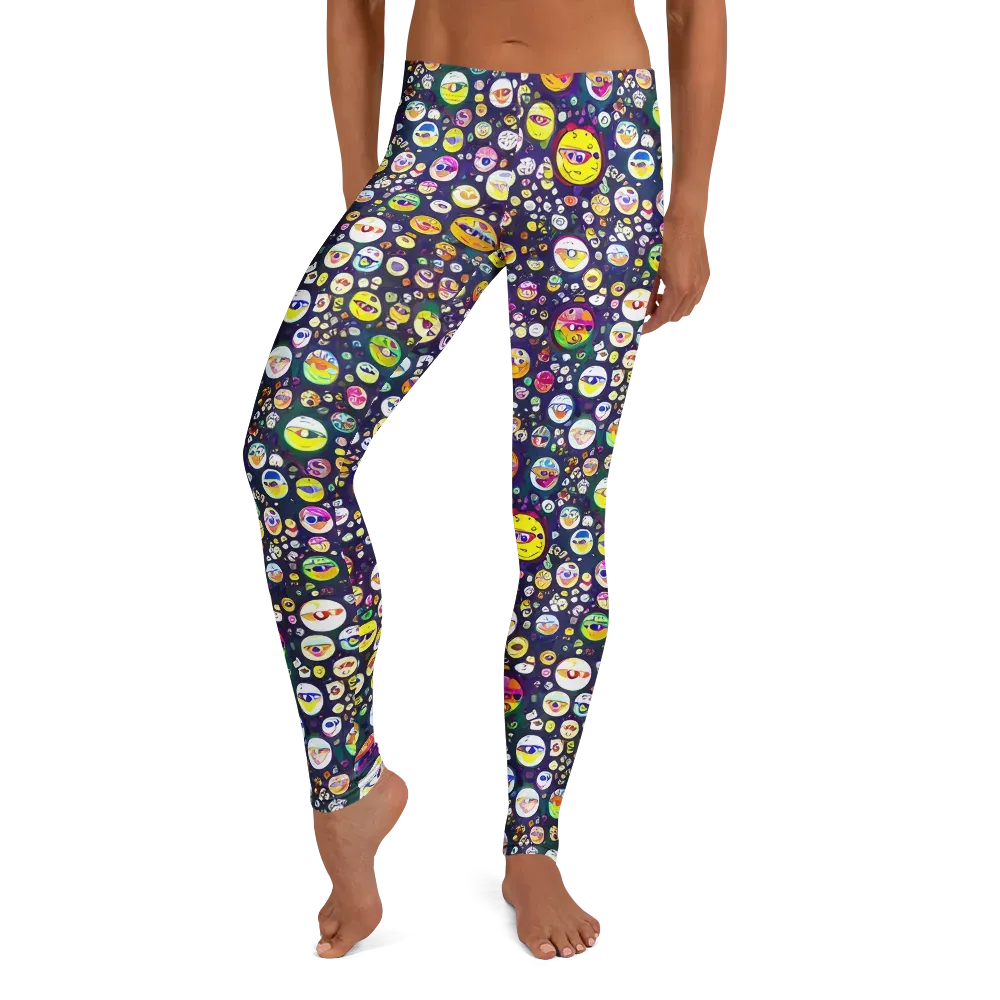 Whimsical Eyescape on Leggings — Front