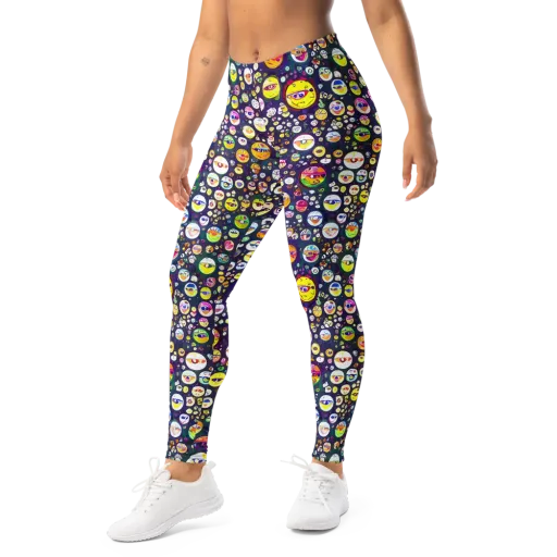 Whimsical Eyescape on a Leggings