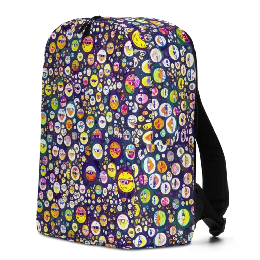 Whimsical Eyescape on a Minimalist Backpack