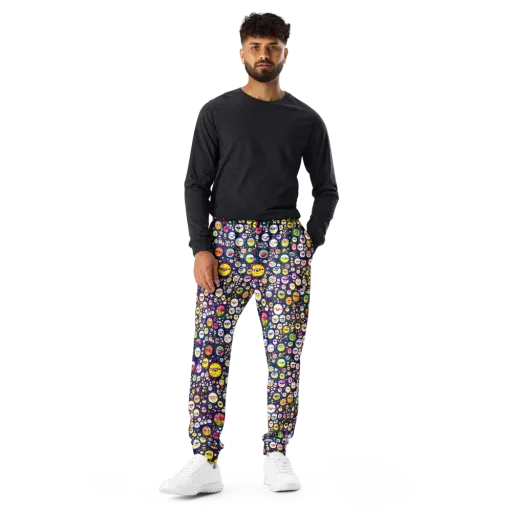 Whimsical Eyescape on a Men's Joggers