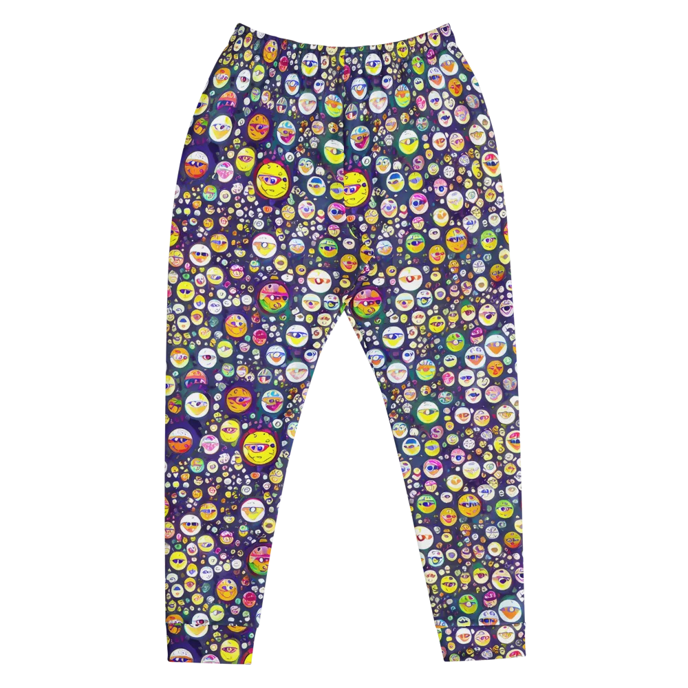 Whimsical Eyescape on Men's Joggers — Front