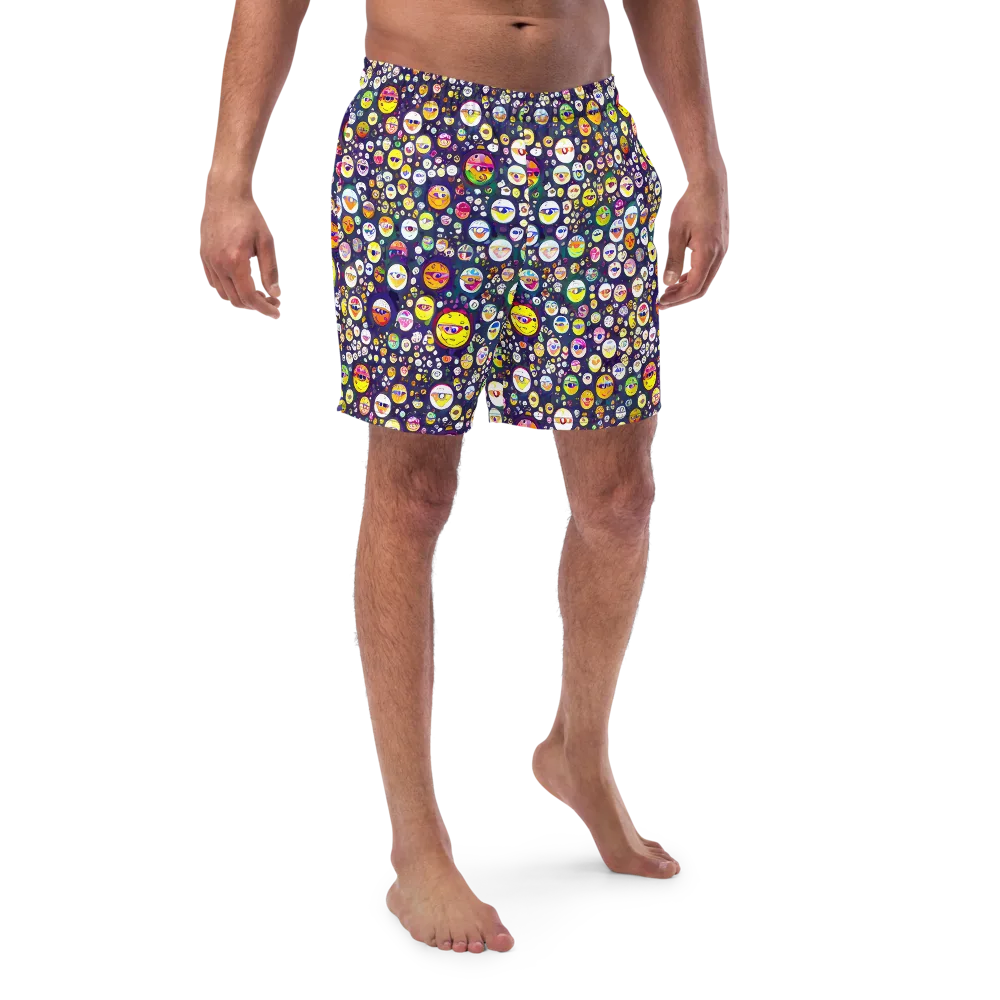 Whimsical Eyescape on Swim Trunks — Front