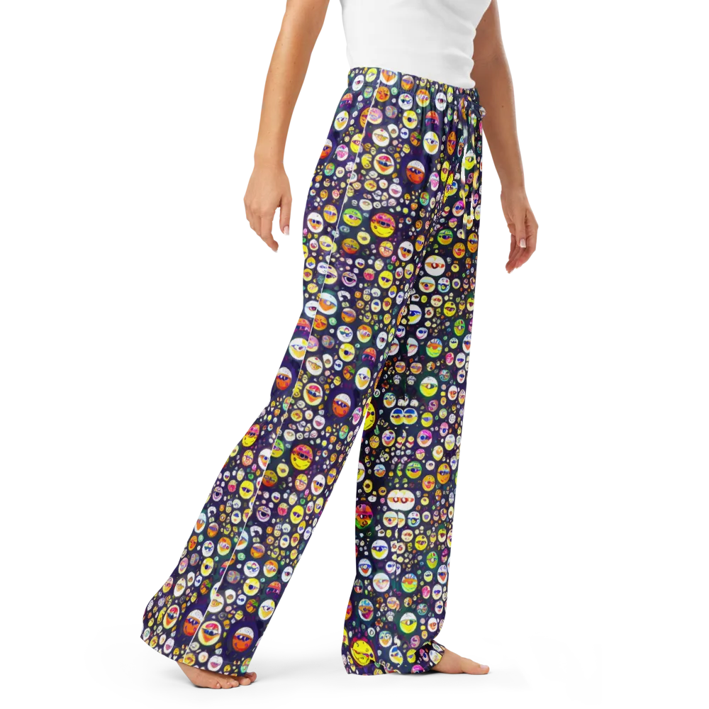 Whimsical Eyescape on Women's Pajama Pants — Right Front