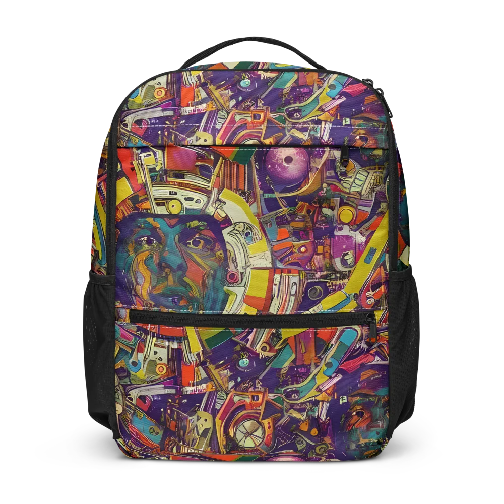 Cosmic Collage on Utility Backpack — Front