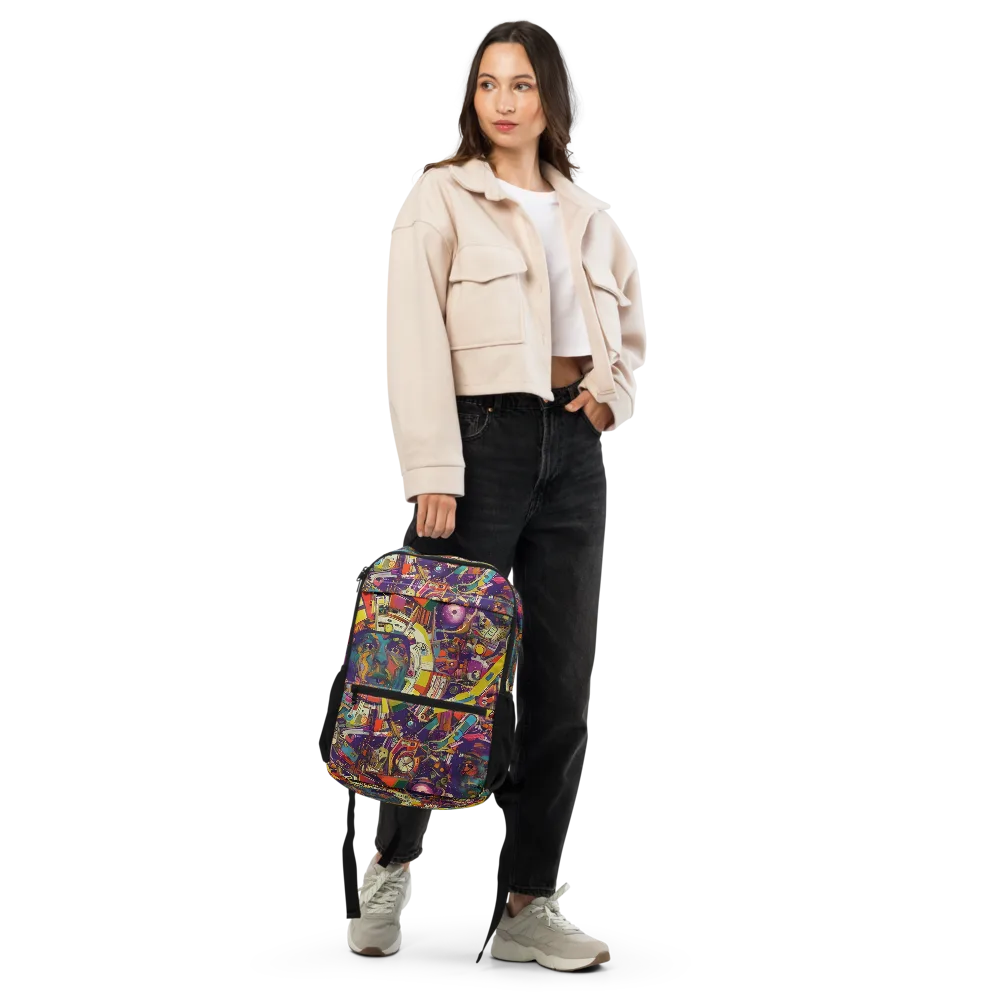 Cosmic Collage on Utility Backpack — Front
