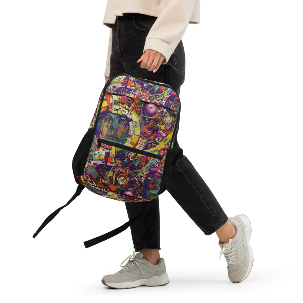 Cosmic Collage on Utility Backpack — Front