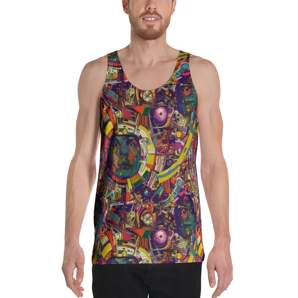 Cosmic Collage on Men's Tank Top — Front