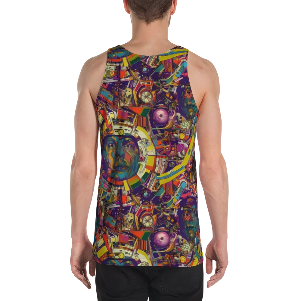 Cosmic Collage on Men's Tank Top — Back