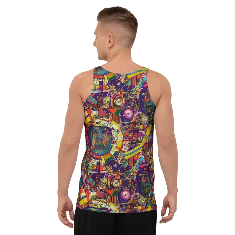 Cosmic Collage on Men's Tank Top — Back