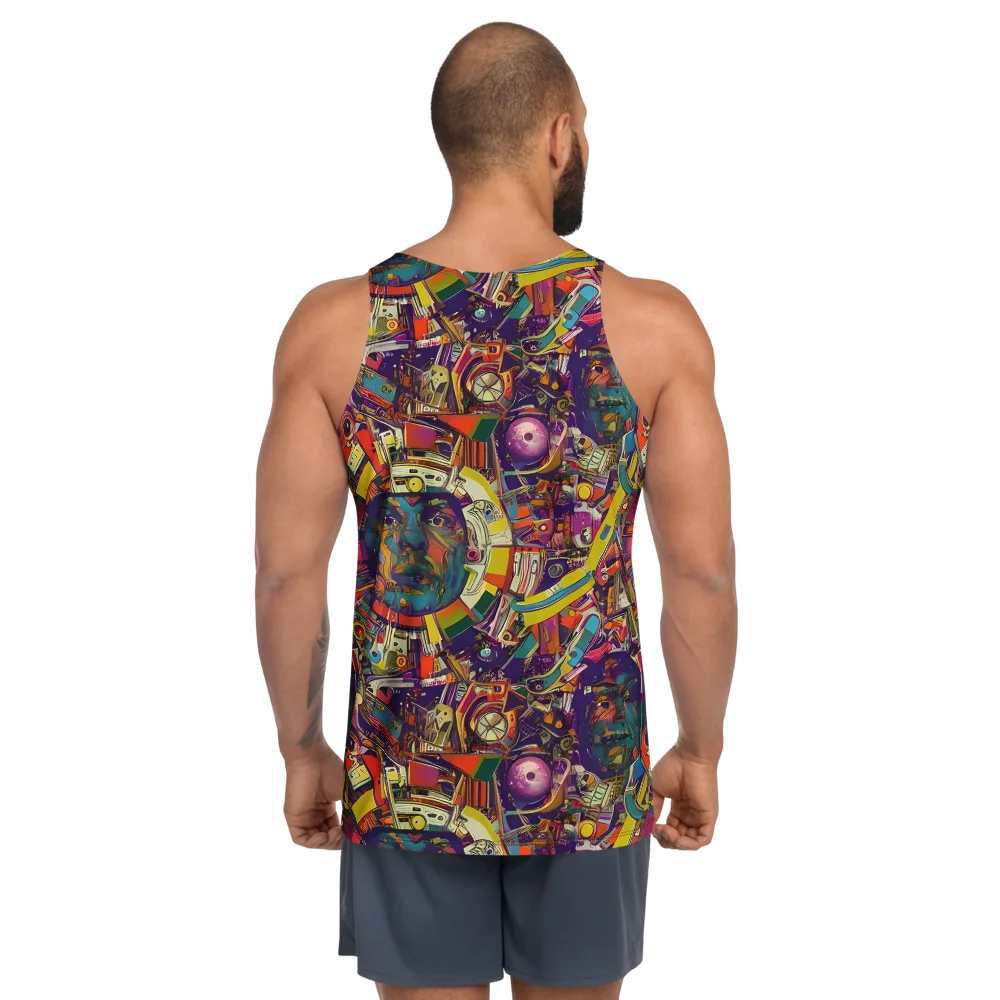 Cosmic Collage on Men's Tank Top — Back