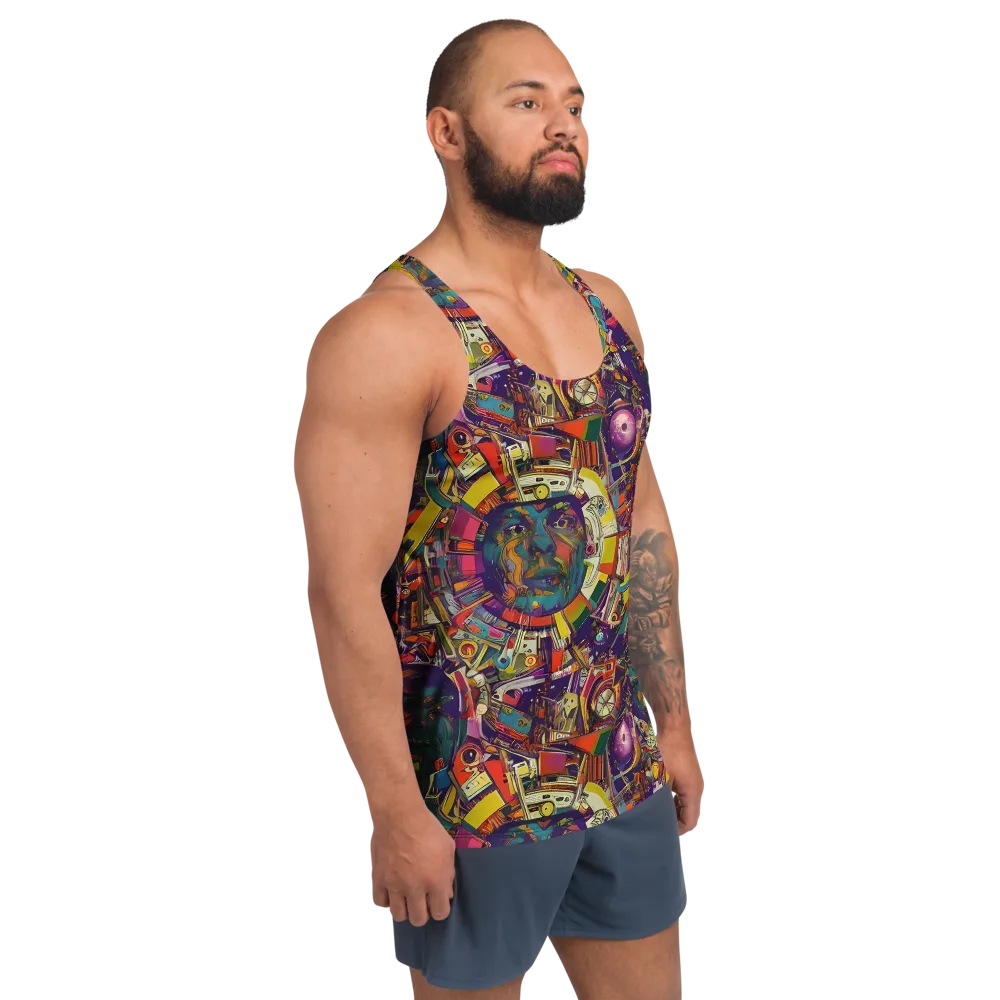 Cosmic Collage on Men's Tank Top — Right Front
