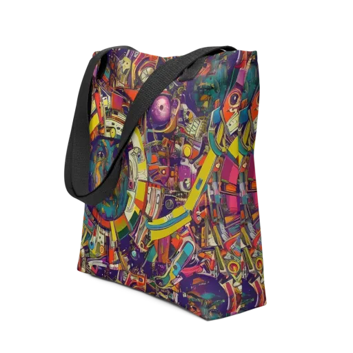 Cosmic Collage on a Tote Bag