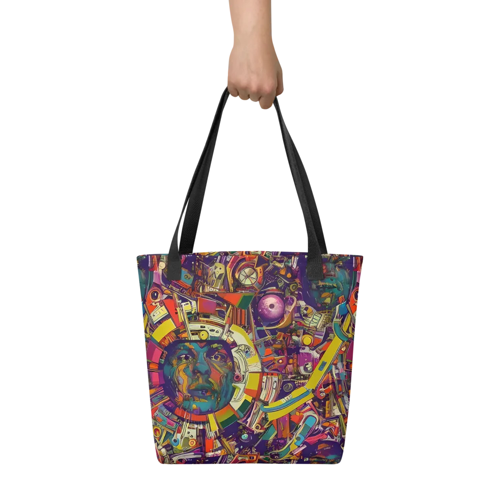 Cosmic Collage on Tote Bag — Front