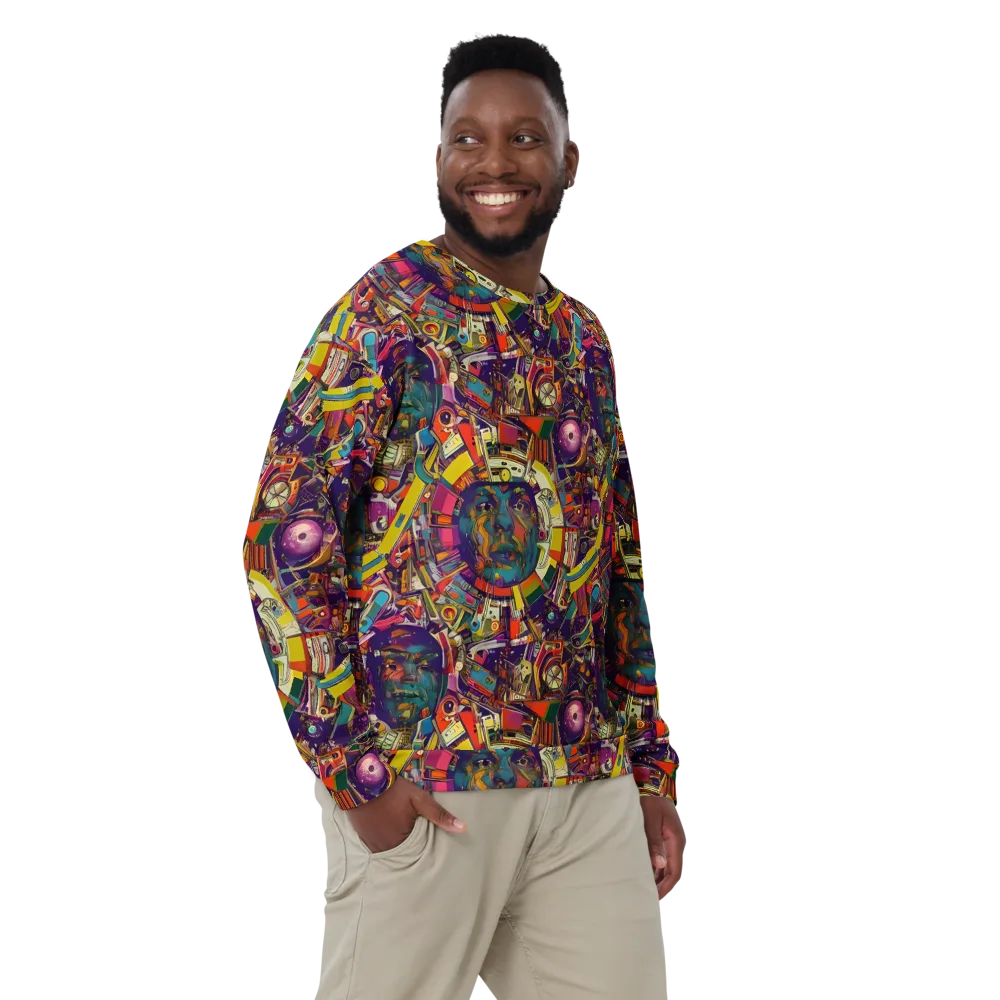 Cosmic Collage on Sweatshirt — Front