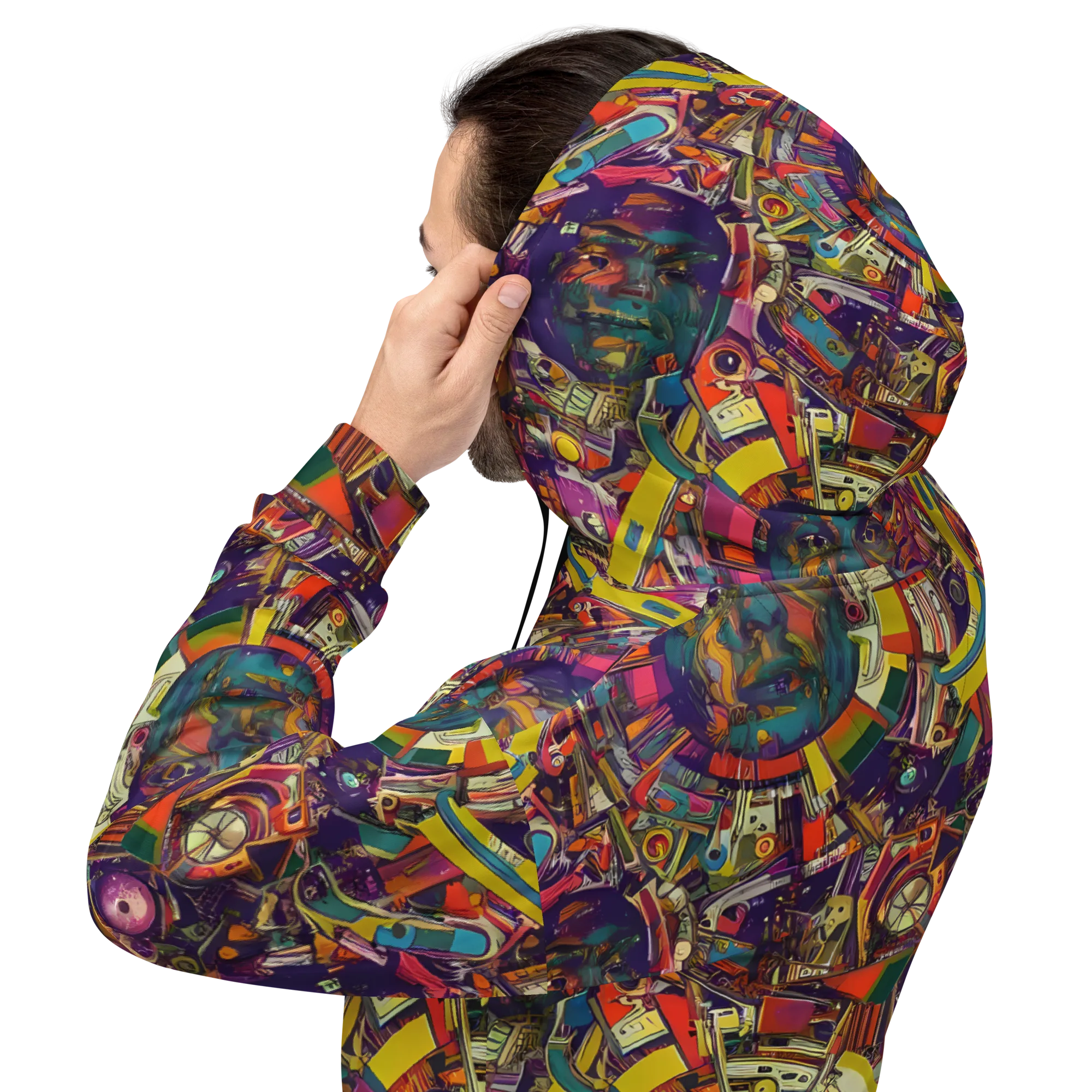 Cosmic Collage on Hoodie — Back