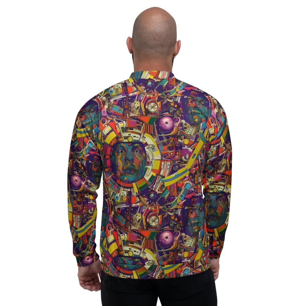 Cosmic Collage on Bomber Jacket — Back