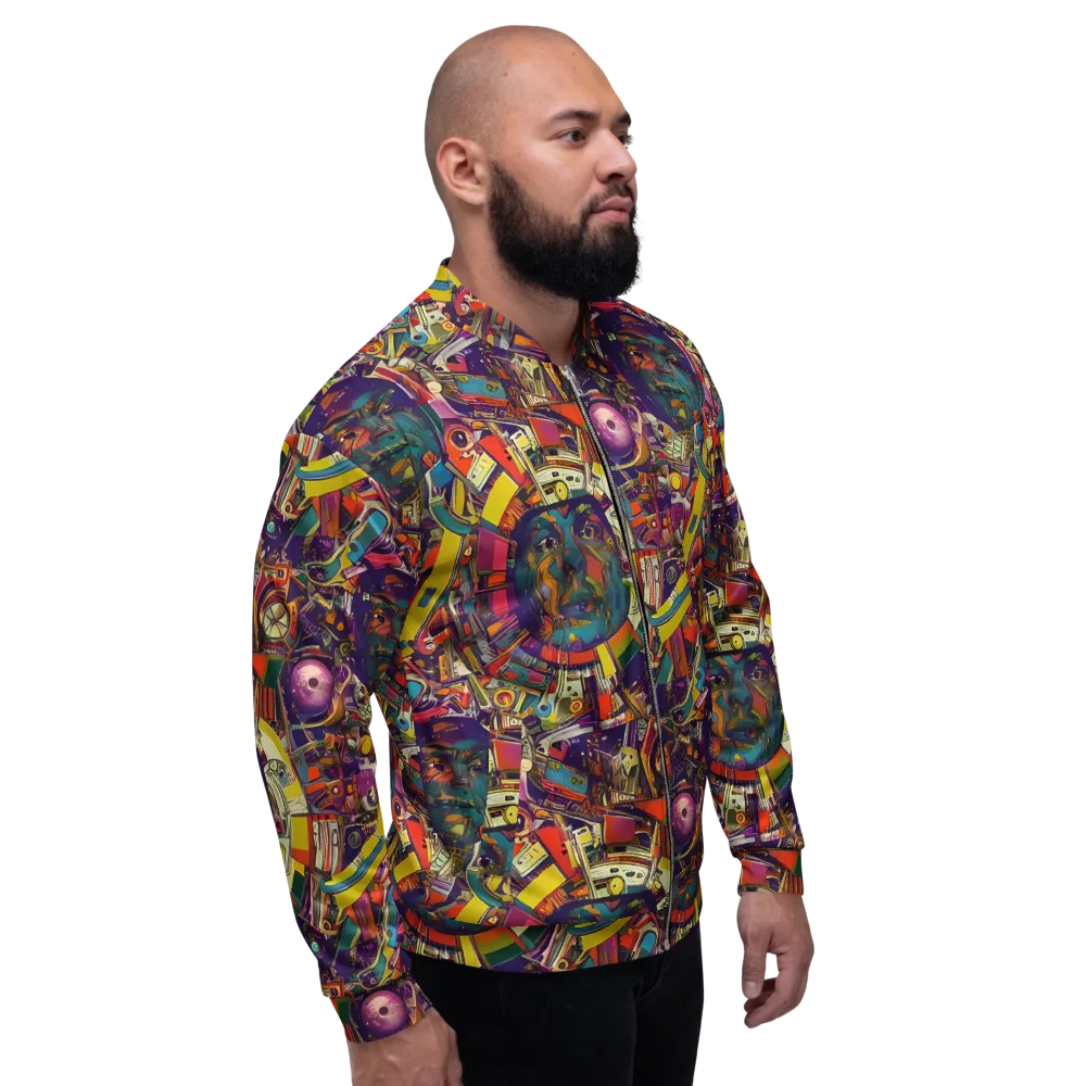 Cosmic Collage on Bomber Jacket — Right