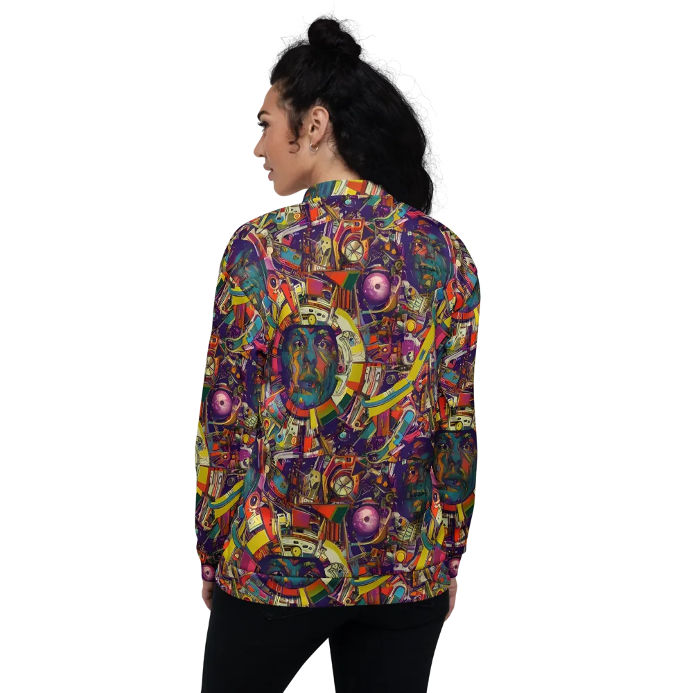 Cosmic Collage on Bomber Jacket — Back