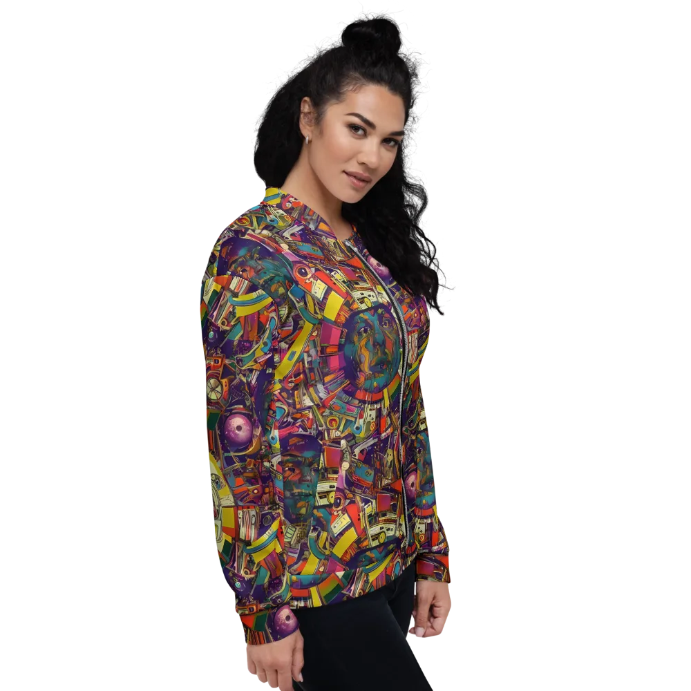 Cosmic Collage on Bomber Jacket — Right