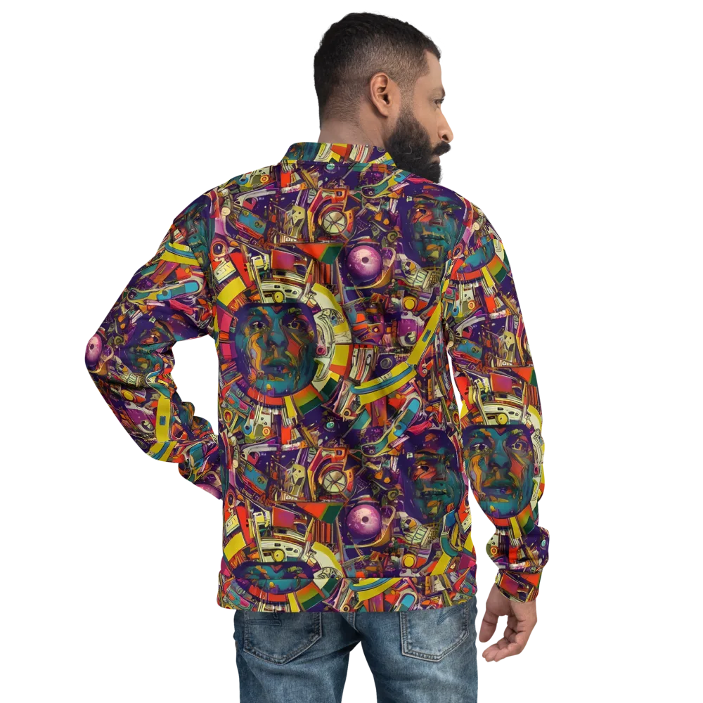 Cosmic Collage on Bomber Jacket — Back