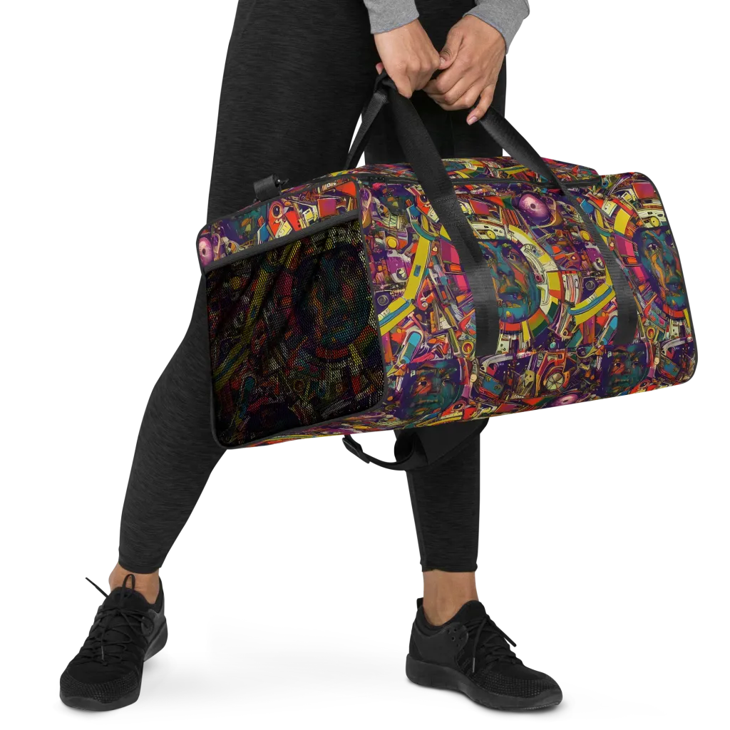 Cosmic Collage on Duffle Bag — Right Front