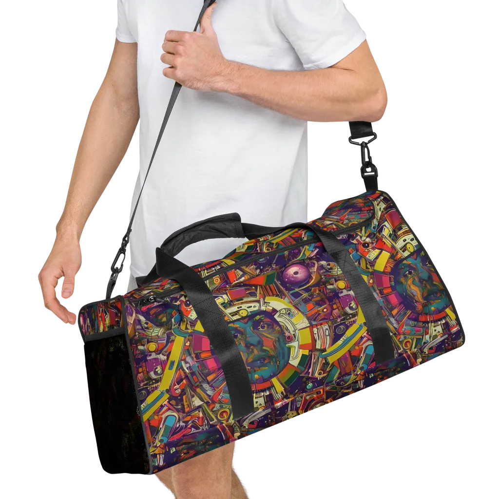 Cosmic Collage on Duffle Bag — Right Front
