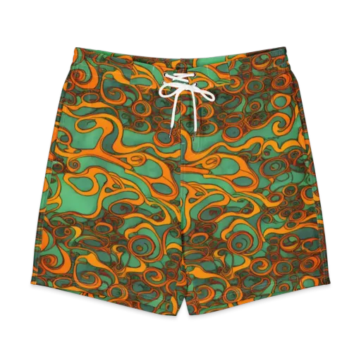 Nebula Nodes on a Men's Board Shorts