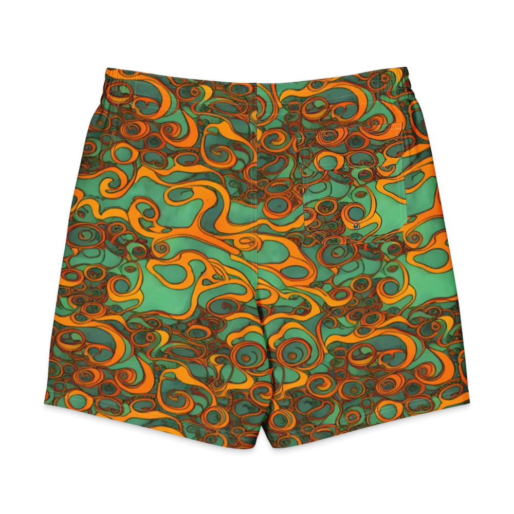 Nebula Nodes on Men's Board Shorts — Back