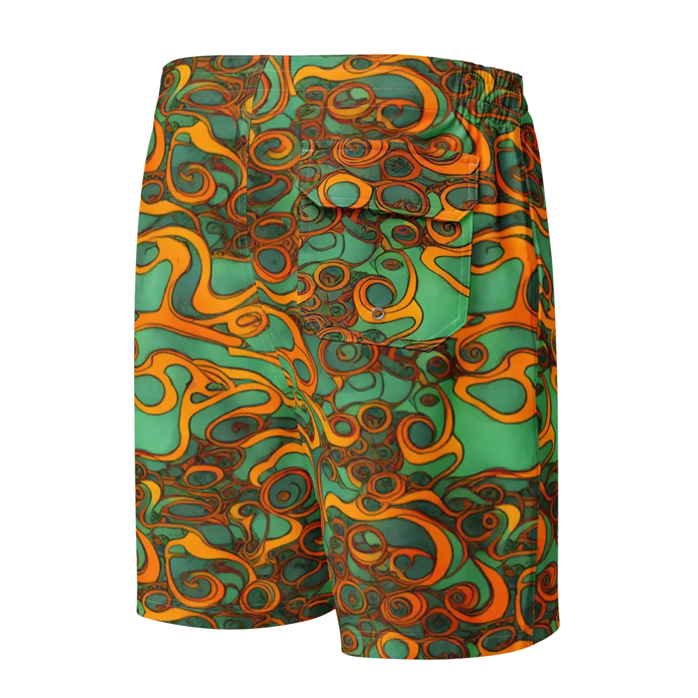 Nebula Nodes on Men's Board Shorts — Back