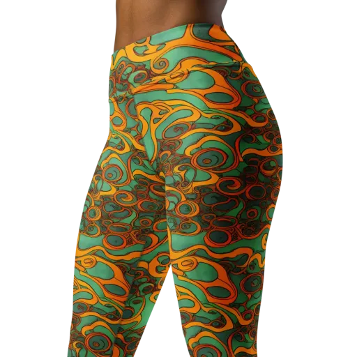 Nebula Nodes on a Yoga Leggings
