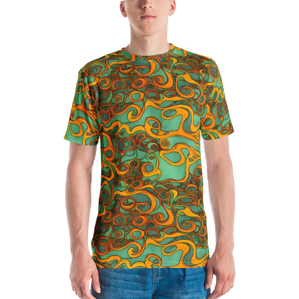 Nebula Nodes on Men's Crew Neck T-Shirt — Front