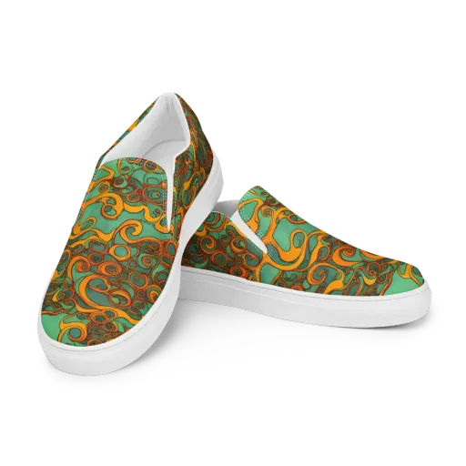 Nebula Nodes on a Men's Slip-On Canvas Shoes