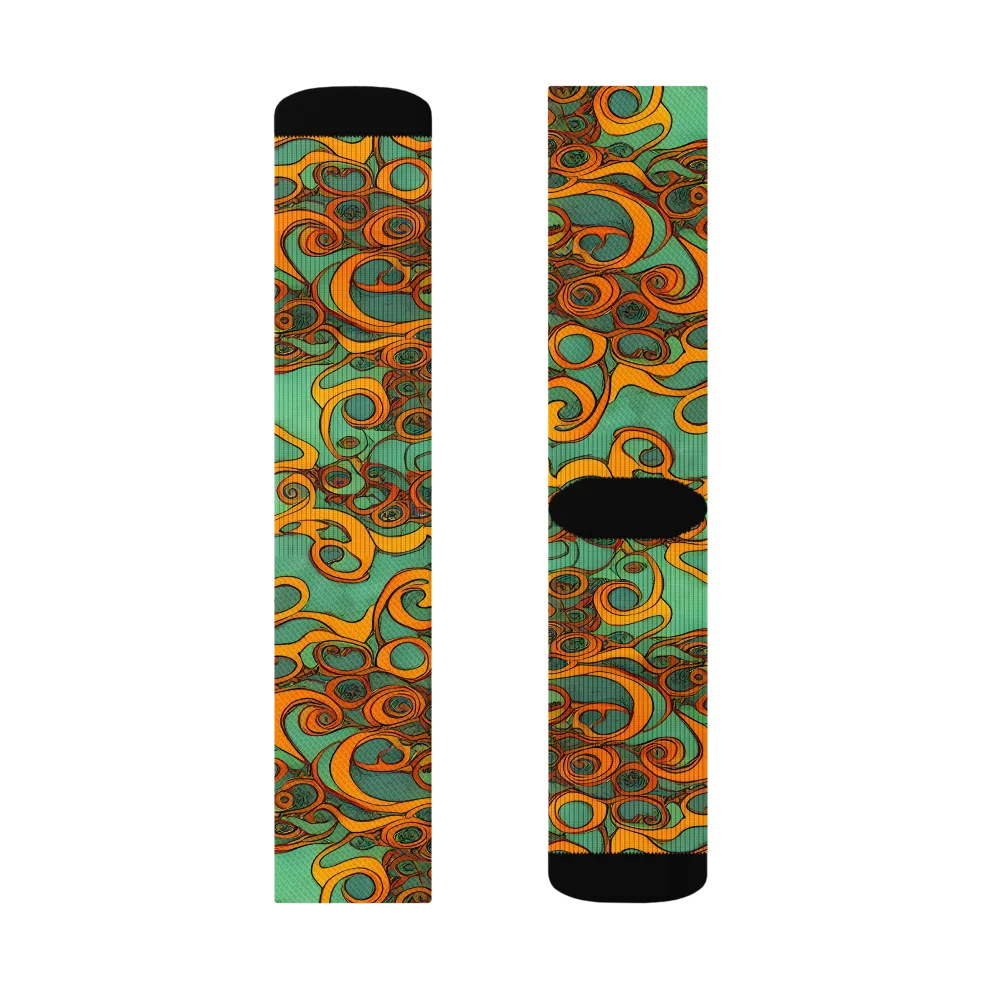 Nebula Nodes on Socks — Left Sock