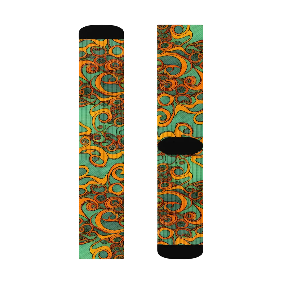 Nebula Nodes on Socks — Right Sock