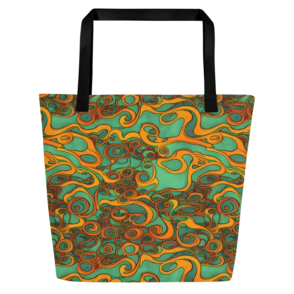 Nebula Nodes on Large Tote Bag W/ Pocket — Front