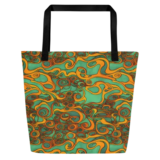 Nebula Nodes on a Large Tote Bag W/ Pocket