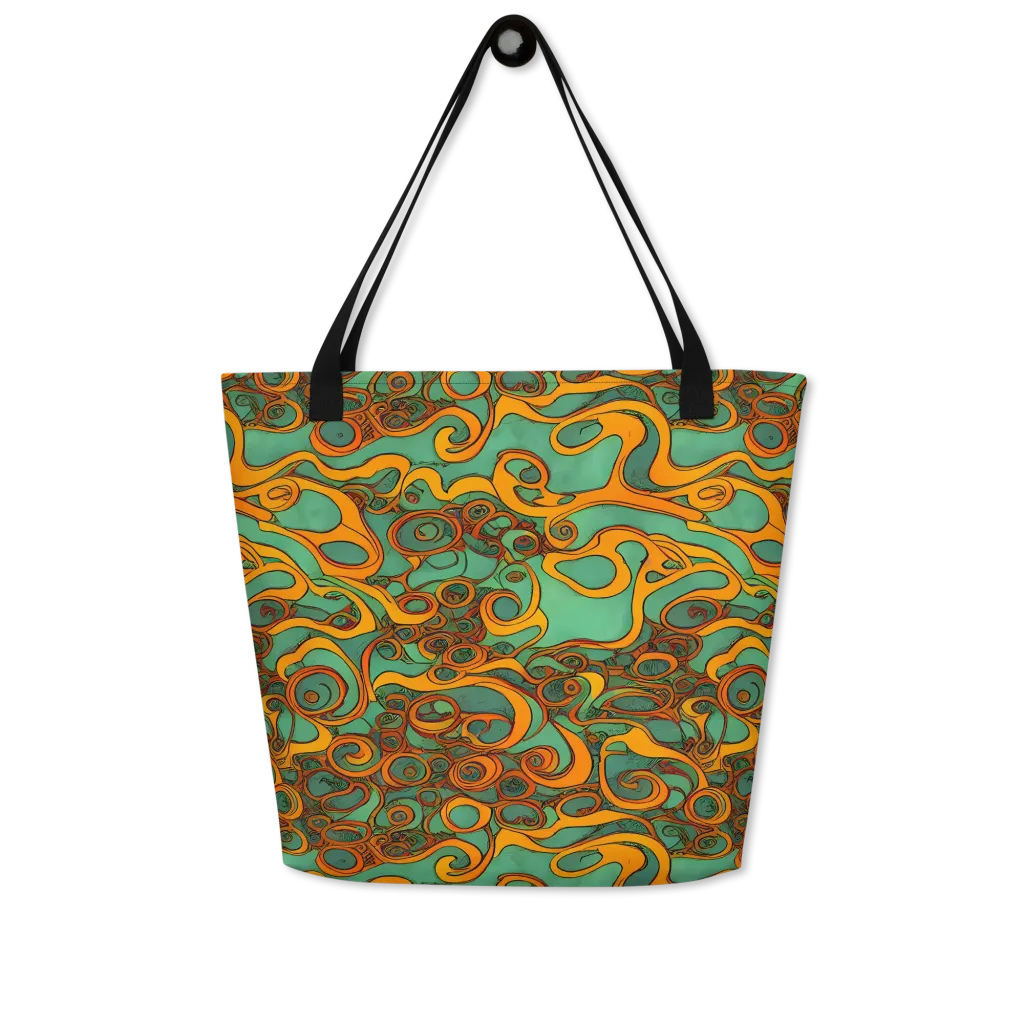 Nebula Nodes on Large Tote Bag W/ Pocket — Front
