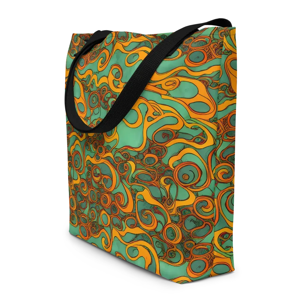 Nebula Nodes on Large Tote Bag W/ Pocket — Front