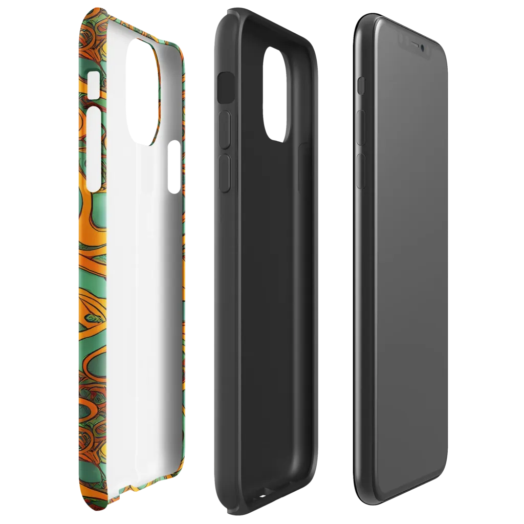 Nebula Nodes on Tough Case for iPhone® — Right