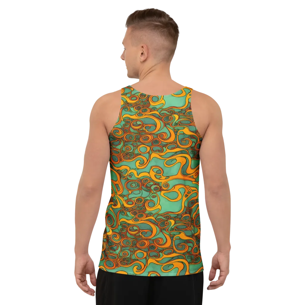 Nebula Nodes on Men's Tank Top — Back