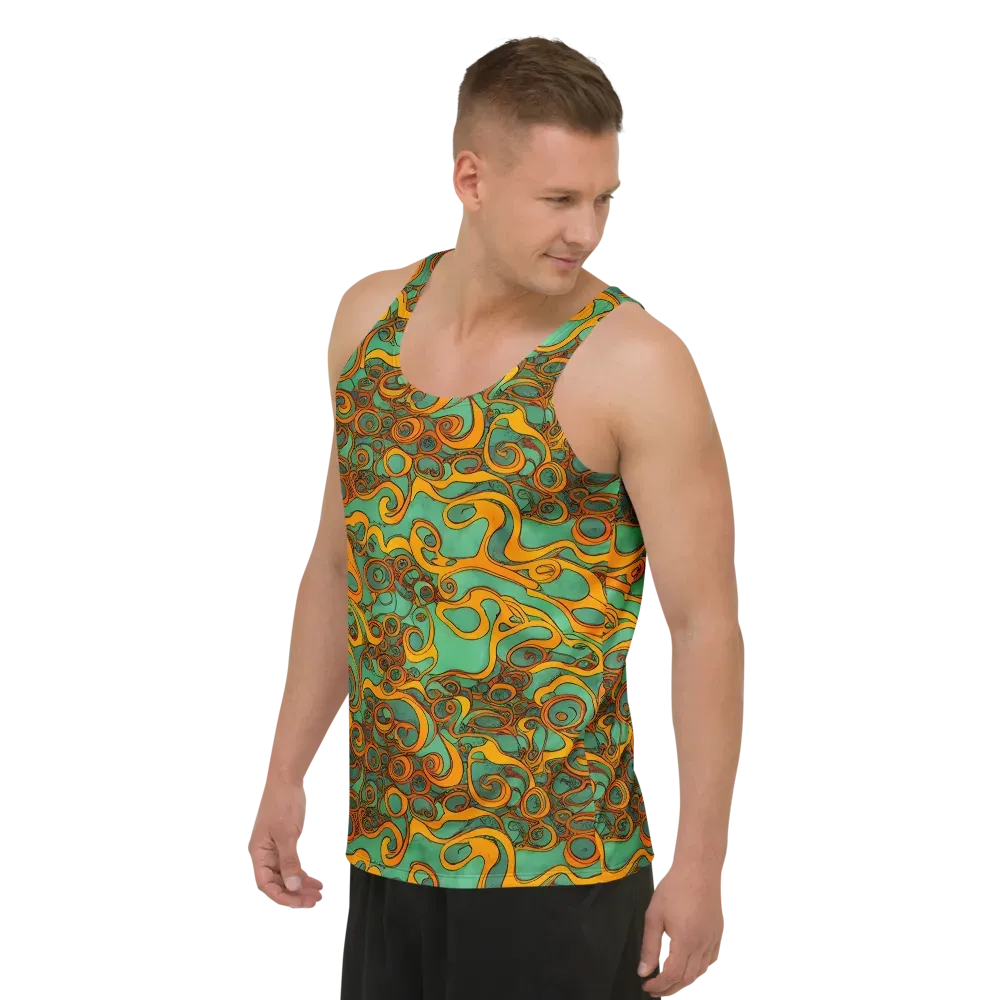 Nebula Nodes on Men's Tank Top — Left Front