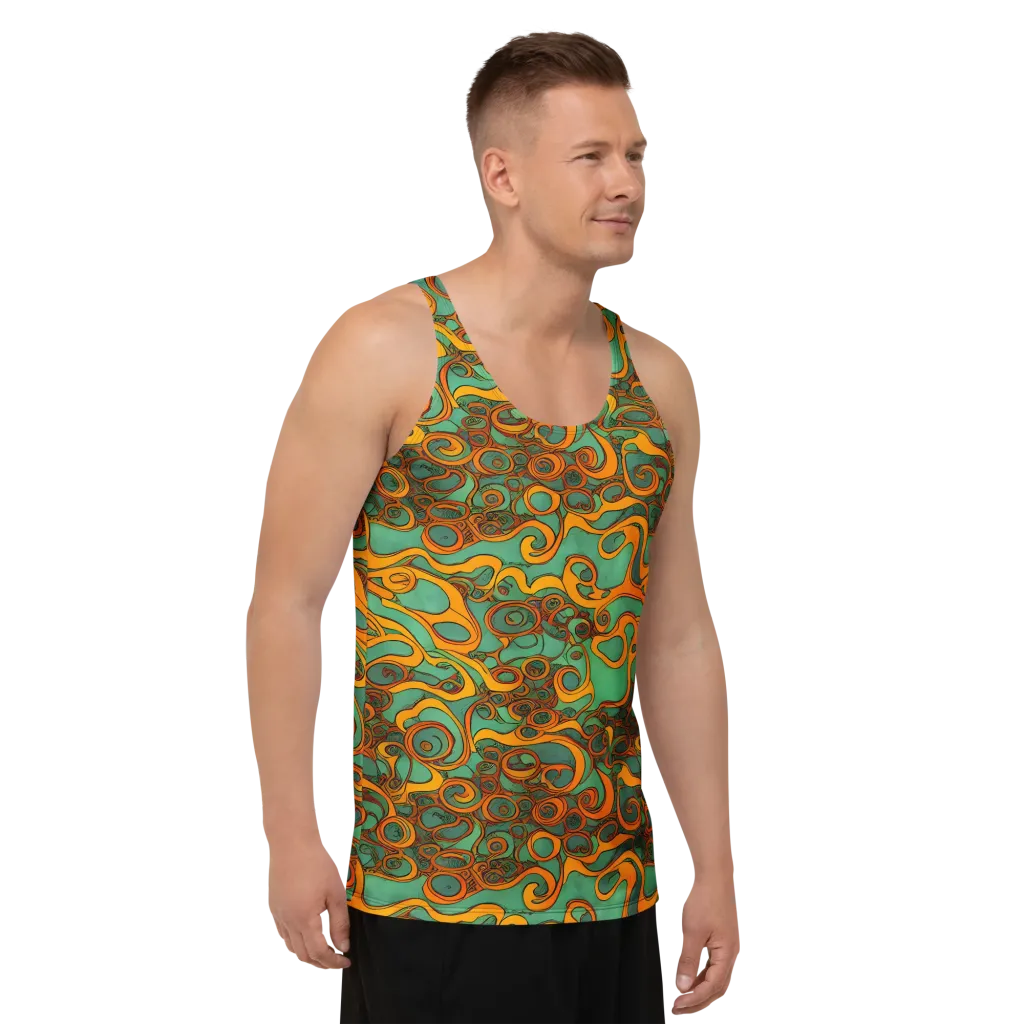Nebula Nodes on Men's Tank Top — Right Front
